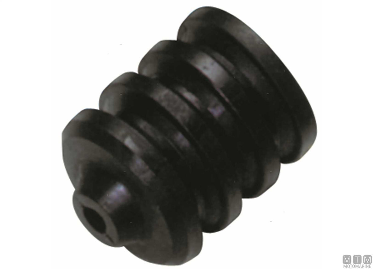 Rubber side roller for trailers 75x105 mm bore Ø15 mm - original photo Motomarine Srl