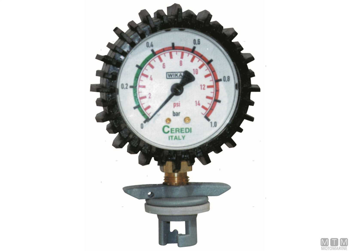 Pressure gauge for inflatables - original photo Motomarine Srl