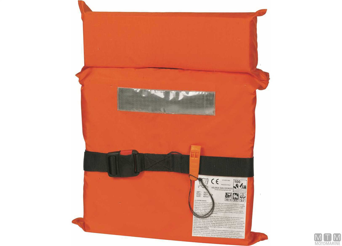 ISO EN 100N certified lifebelt >40 kg - original photo Motomarine Srl