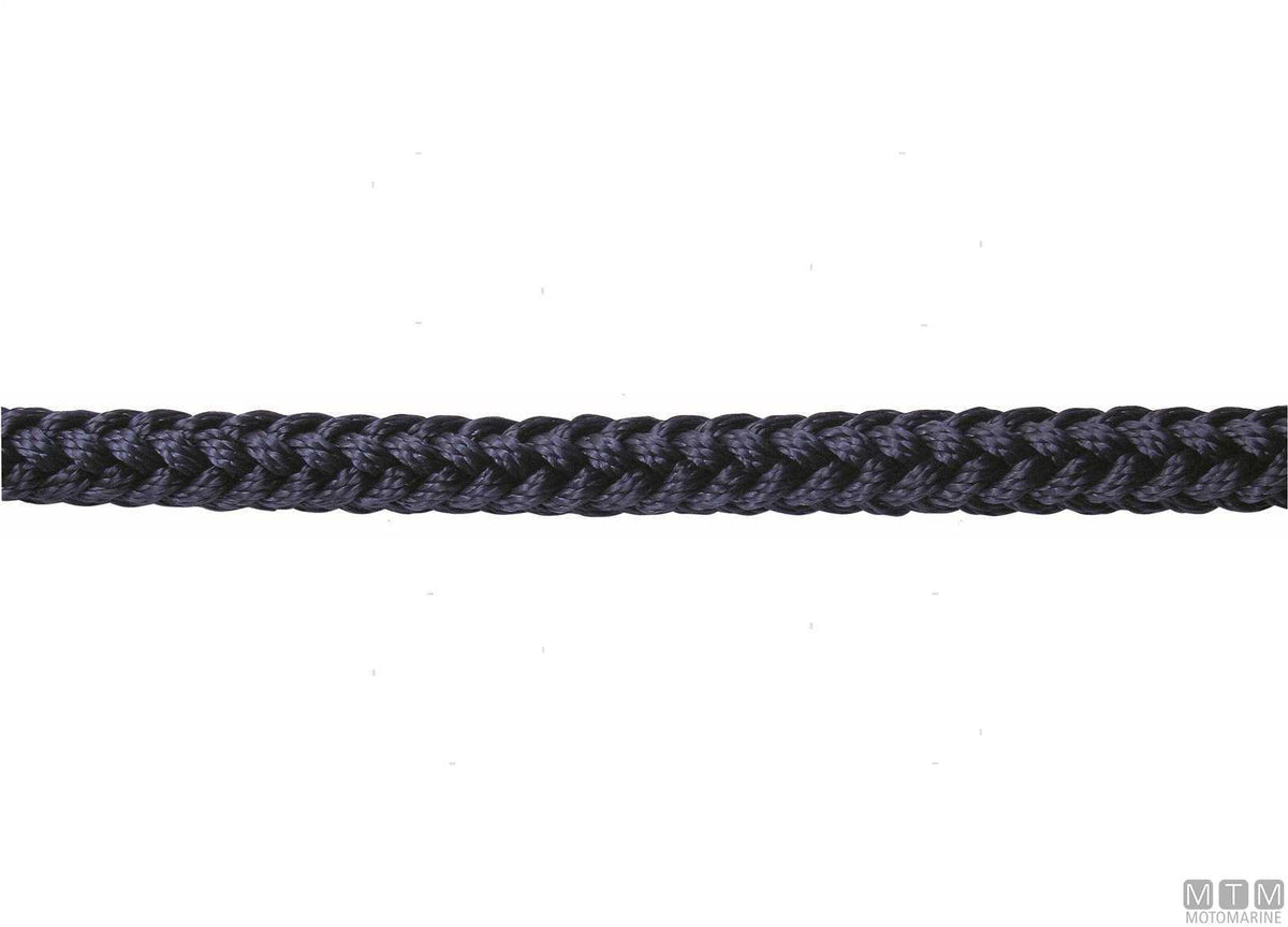 Squareline 12-strand braid navy blue polyester Ø20 mm 100 m - original photo Motomarine Srl