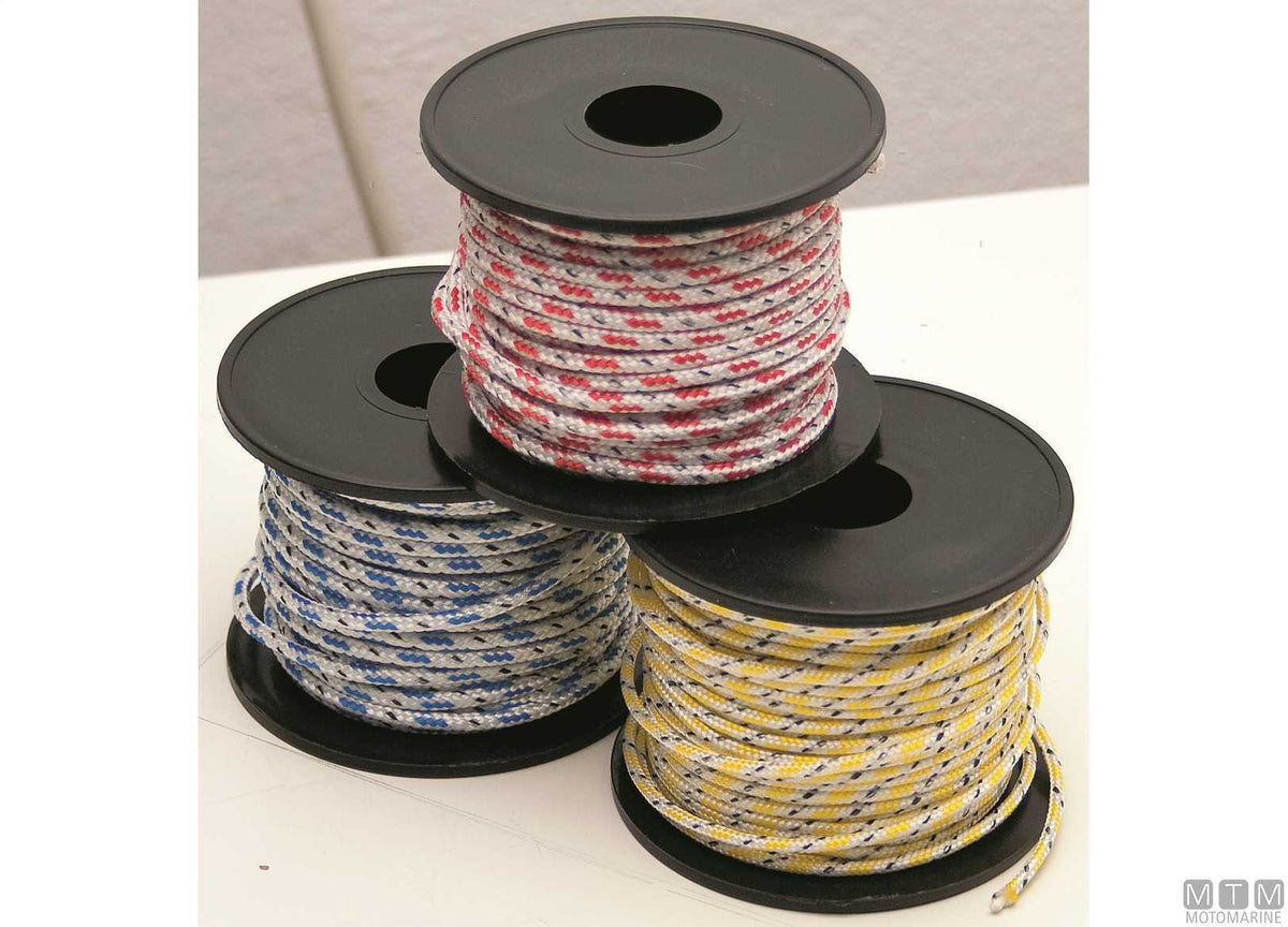 Spool of blue polyester braid Ø3 mm 15 m - original photo Motomarine Srl