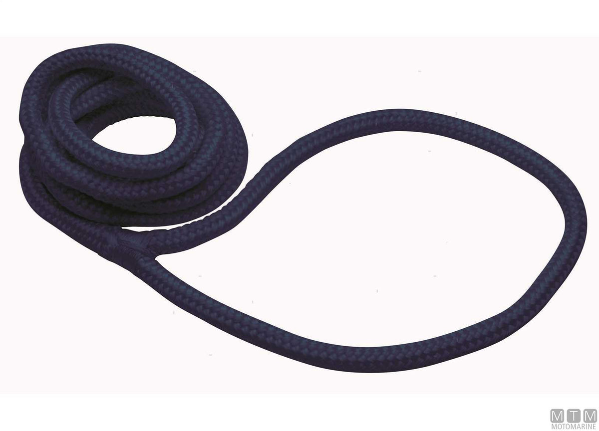 Braided fender line with eye white (pack of 2) Ø12 mm x 2 m - original photo Motomarine Srl