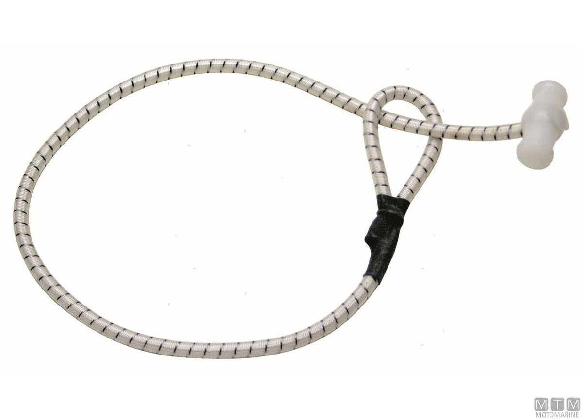 Elastic cords with toggle in nylon Ø6 mm 75 cm - original photo Motomarine Srl