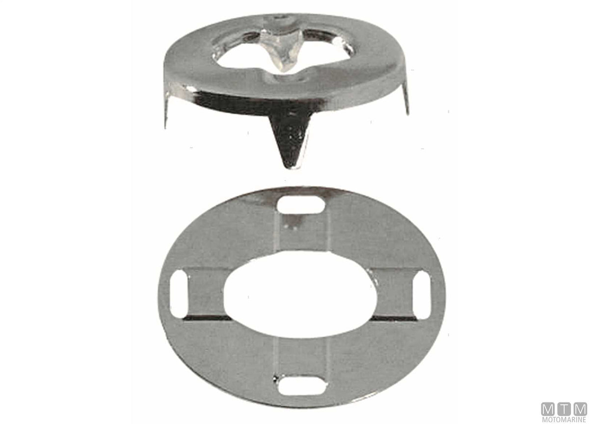 Easy eyelet for swivel button in chrome-plated brass - original photo Motomarine Srl