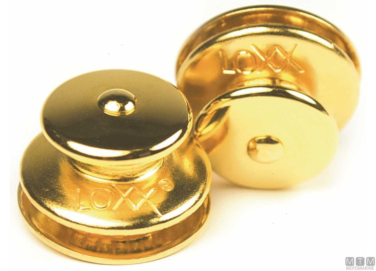 LOXX button head in gold-plated brass - original photo Motomarine Srl