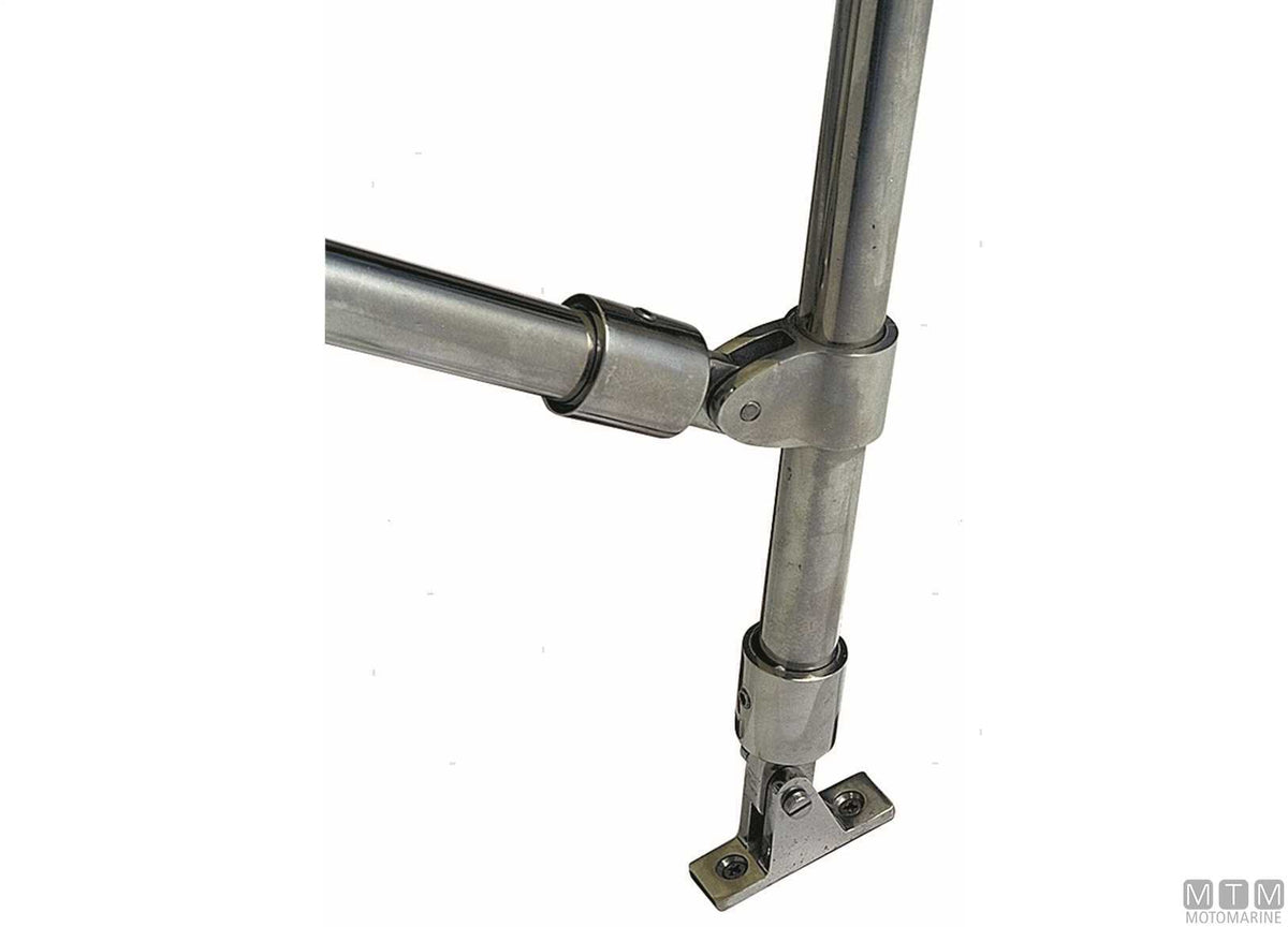 Stainless steel T-joint for bimini tops, Ø25 mm - original photo Motomarine Srl