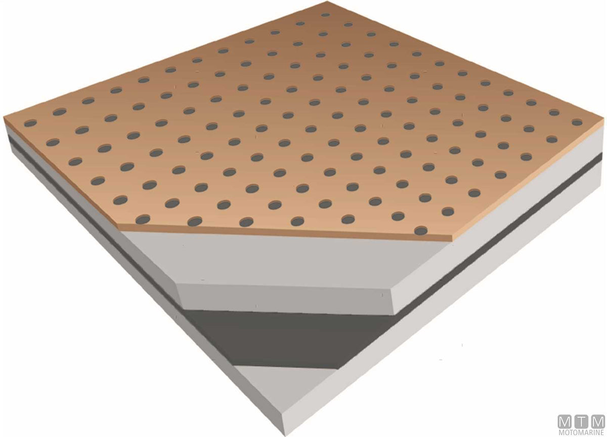Akustikabsorber sound/thermal insulation panel 120x100 cm - original photo Motomarine Srl