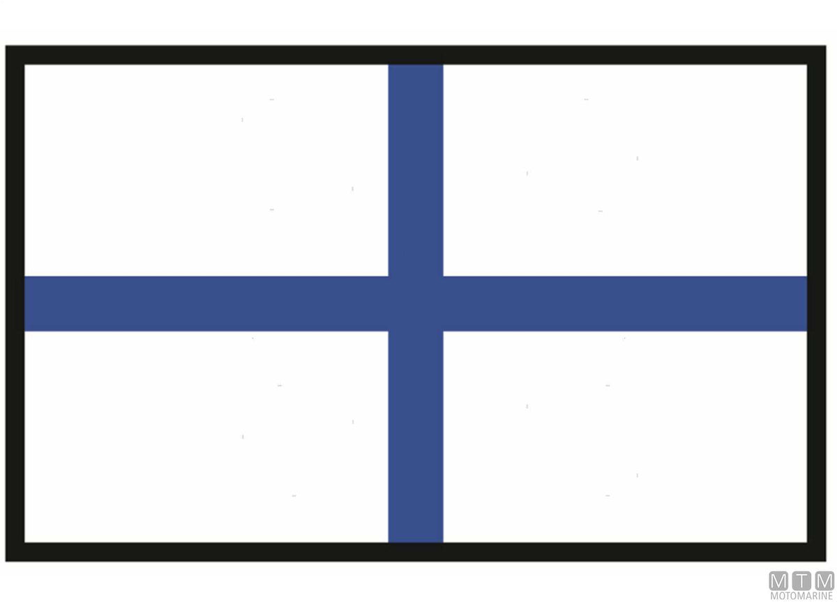 Signal flag X X-Ray 20x30 cm - original photo Motomarine Srl