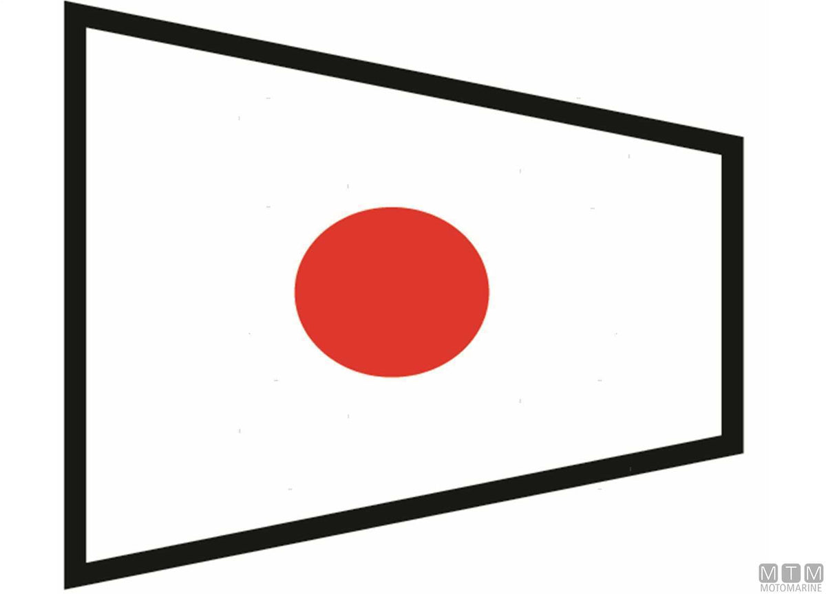 Signal flag 1 20x30 cm - original photo Motomarine Srl