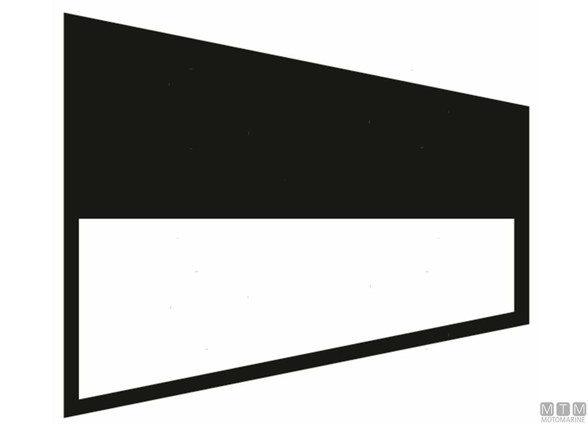Signal flag 6 20x30 cm - original photo Motomarine Srl