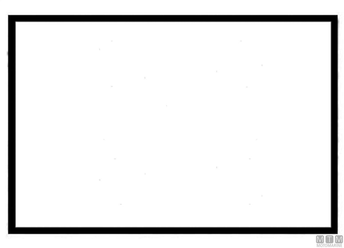 White signal flag 20x30 cm - original photo Motomarine Srl