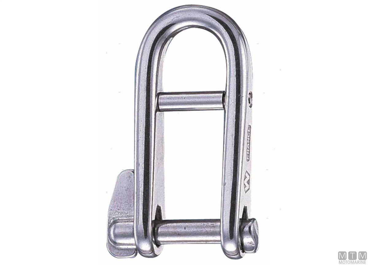Wichard key pin B long shackle Ø8 mm AISI 316 stainless steel - original photo Motomarine Srl