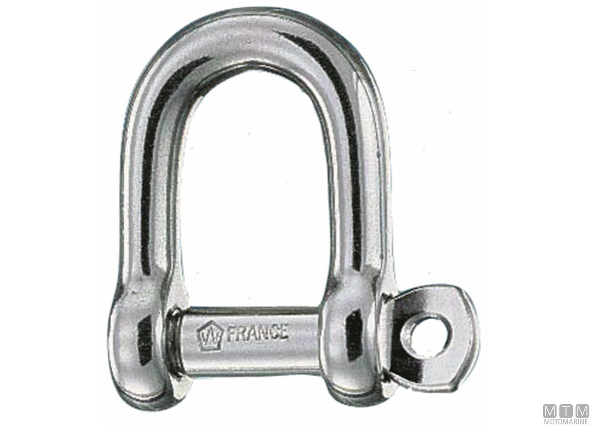 Wichard straight shackle Ø8 mm captive pin stainless steel 316 - original photo Motomarine Srl