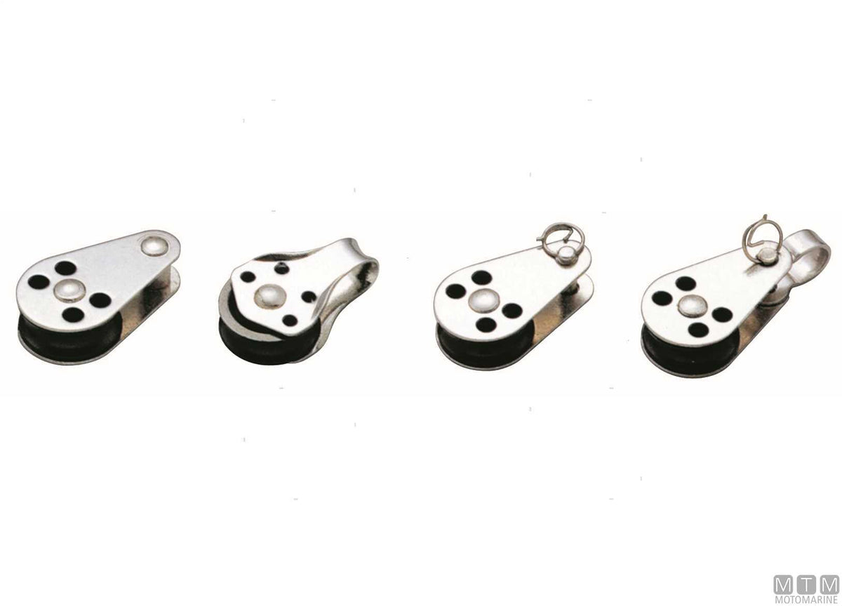 Small single block <6 mm with removable pin - original photo Motomarine Srl
