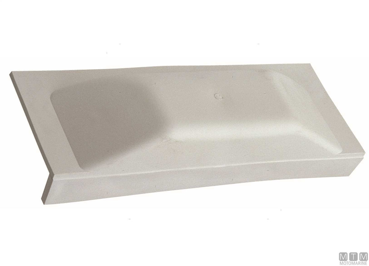 Majoni straight fender plate L 50 cm, white - original photo Motomarine Srl