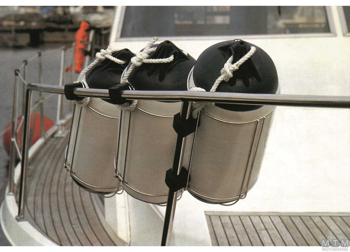 NAWA modular fender holder Ø360 mm stainless steel 316 - original photo Motomarine Srl