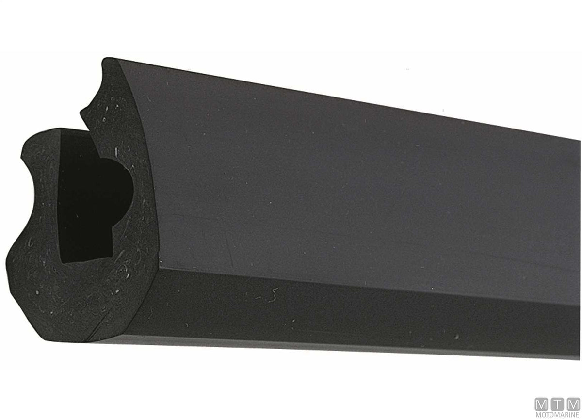 Eco2 type rub rail fender profile, white, H 25 mm, L 12 m - original photo Motomarine Srl