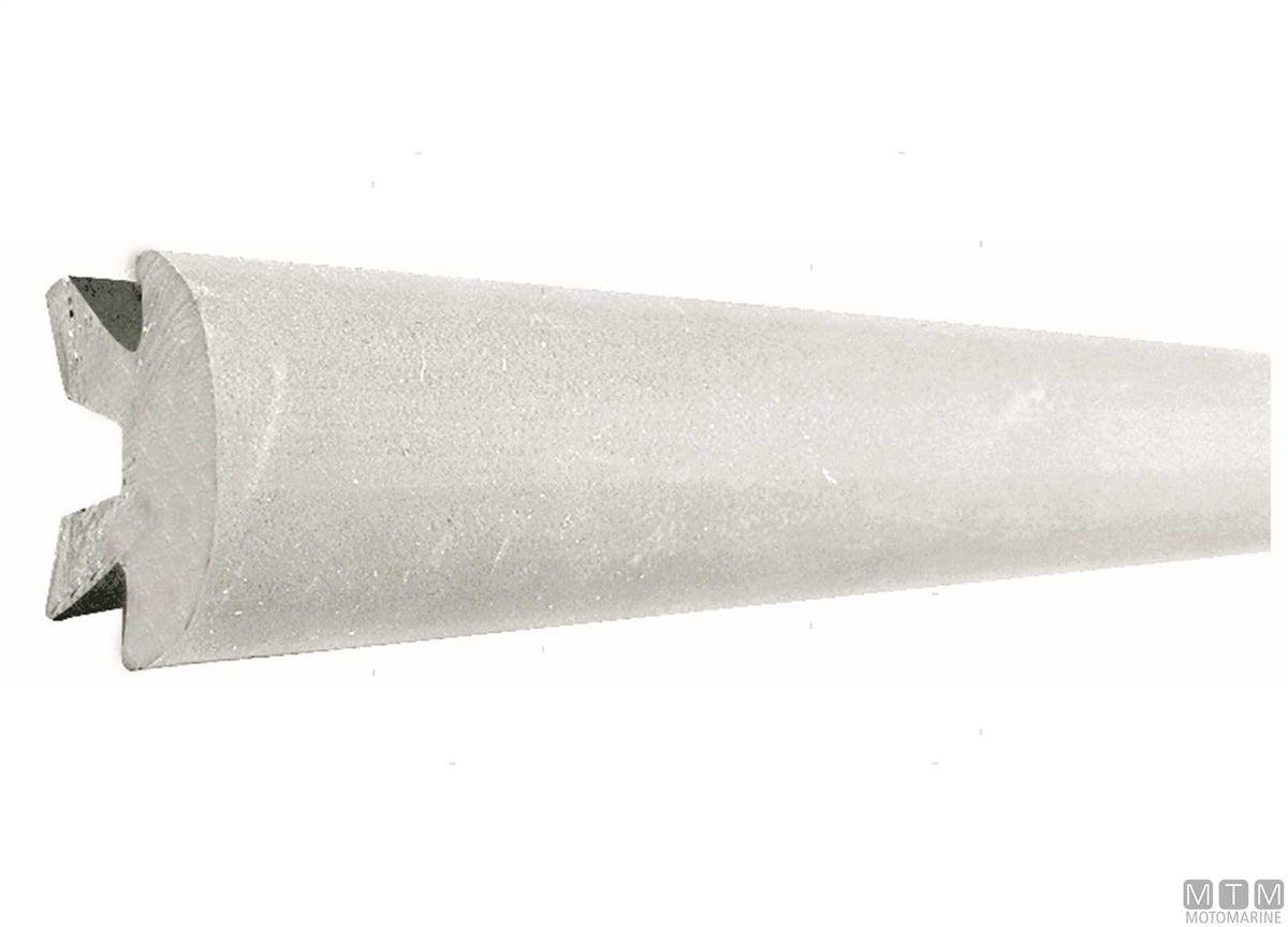 Connector for aluminum profiles H56 mm black - original photo Motomarine Srl