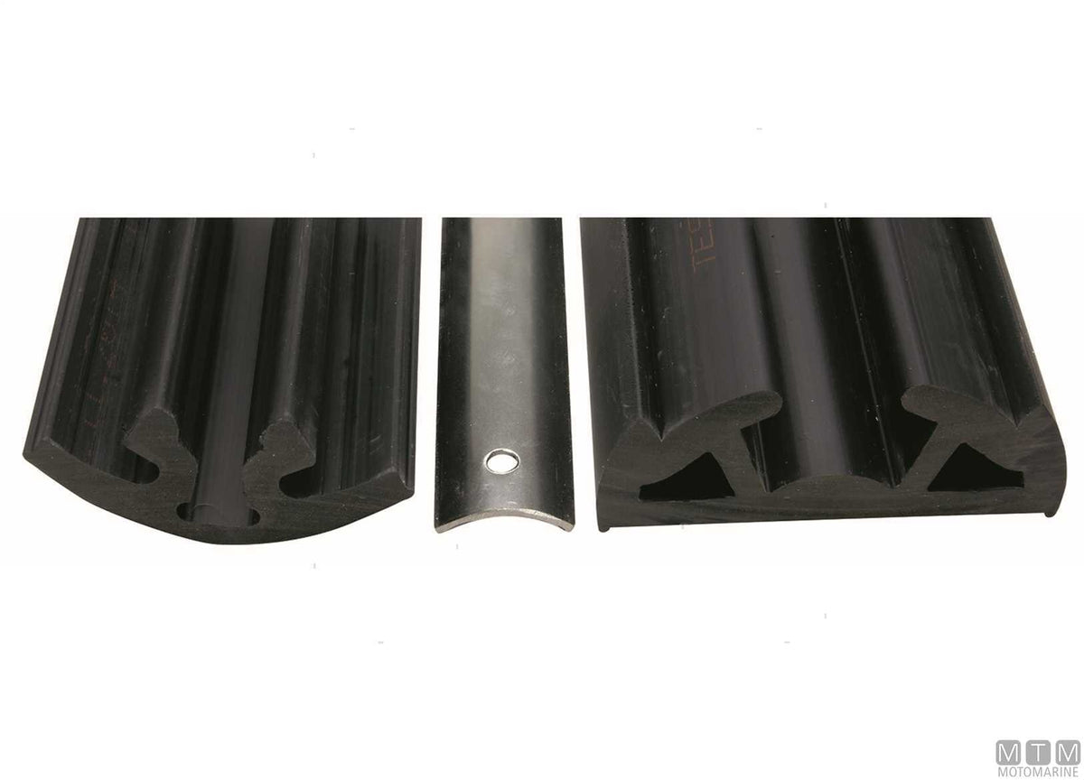 End cap for Bino profile H90 mm white - original photo Motomarine Srl