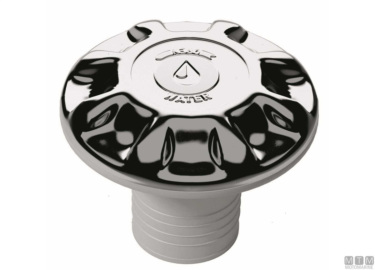 UFO fuel deck fill Ø50 mm in chrome-plated plastic - original photo Motomarine Srl