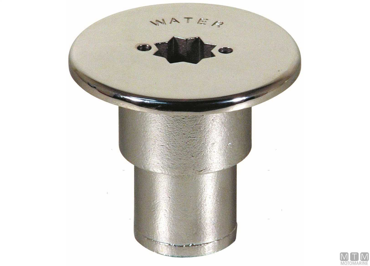 Sail water deck filler Ø38 mm stainless steel - original photo Motomarine Srl