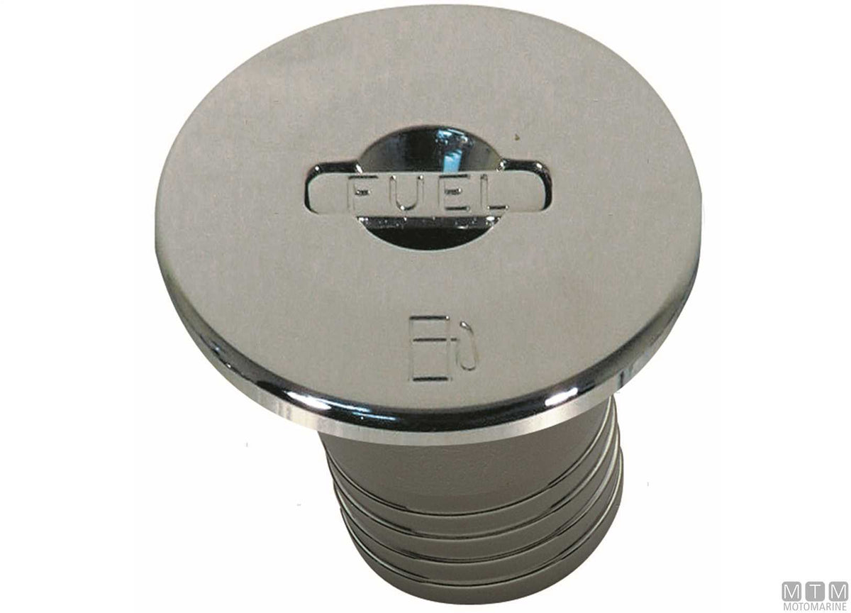 Lift-up fuel deck fill Ø50 mm stainless steel - original photo Motomarine Srl
