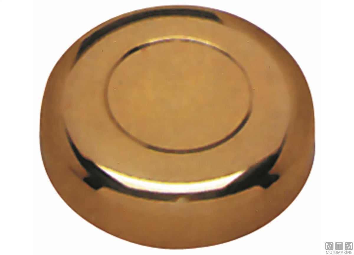 Hub cover for steering wheels >700 mm polished brass - original photo Motomarine Srl