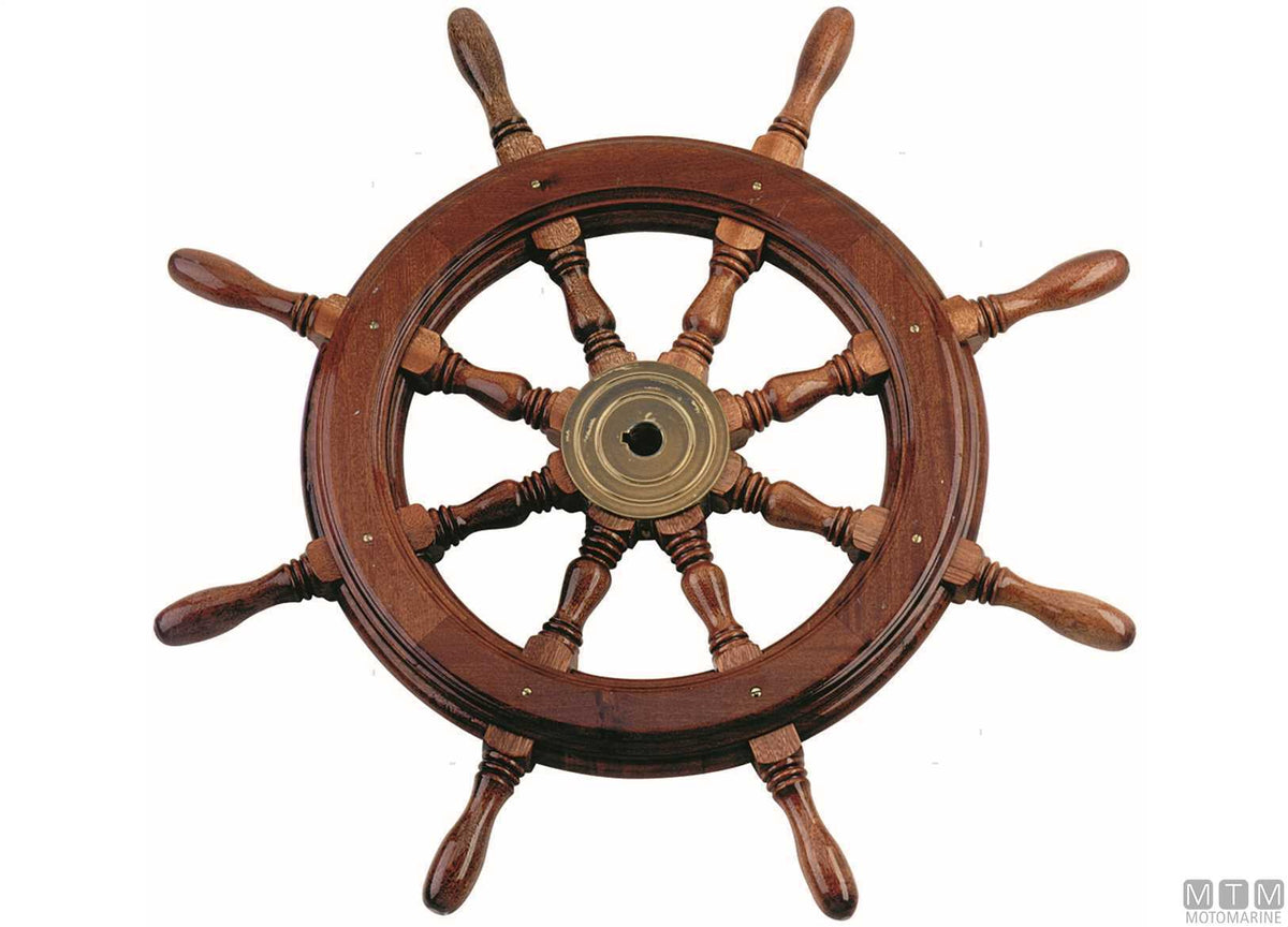Steering wheel type CM in mahogany Ø700 mm - original photo Motomarine Srl
