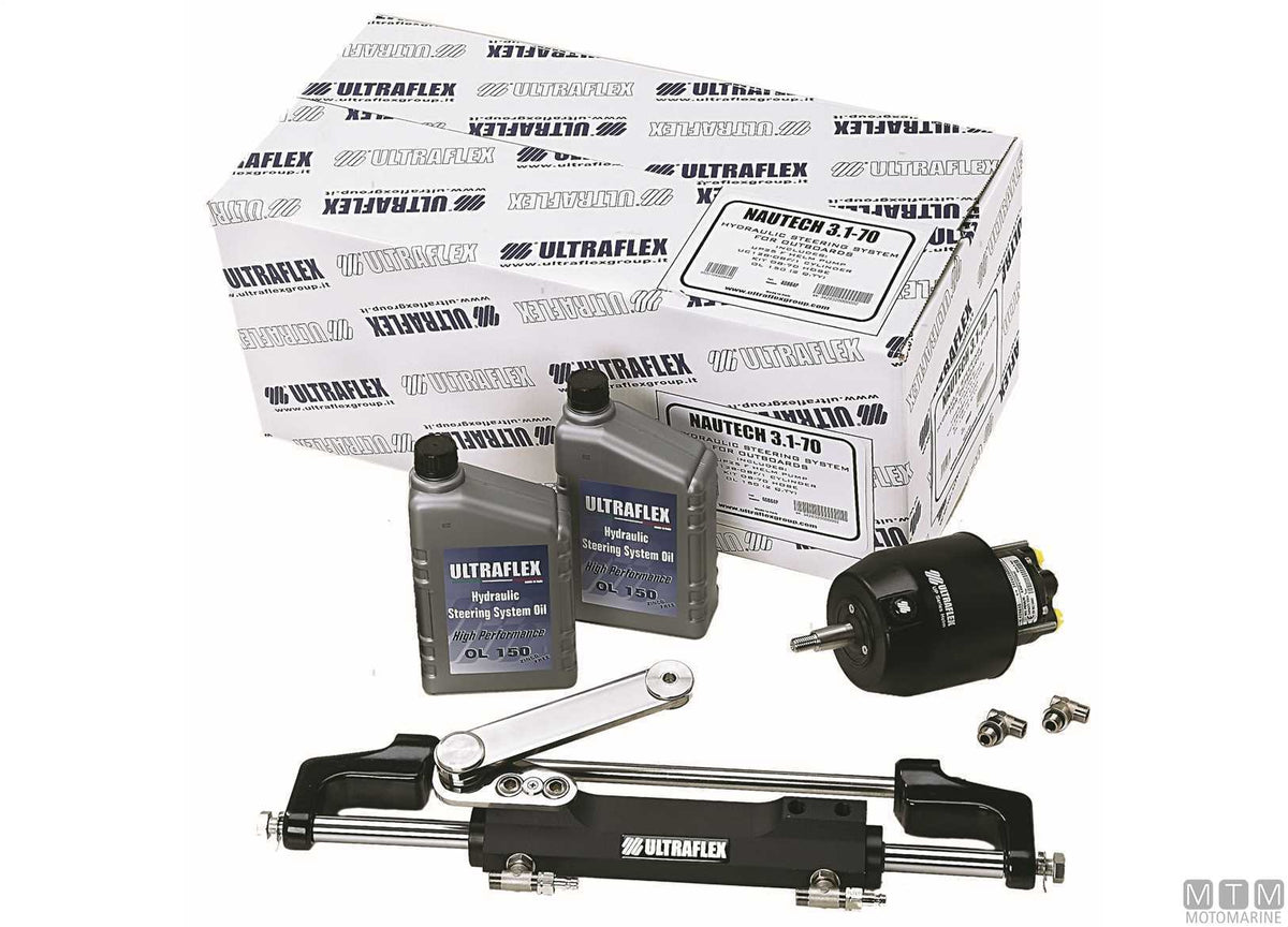 Kit of 2 hydraulic hoses Nautech/Hytech 4 m - original photo Motomarine Srl