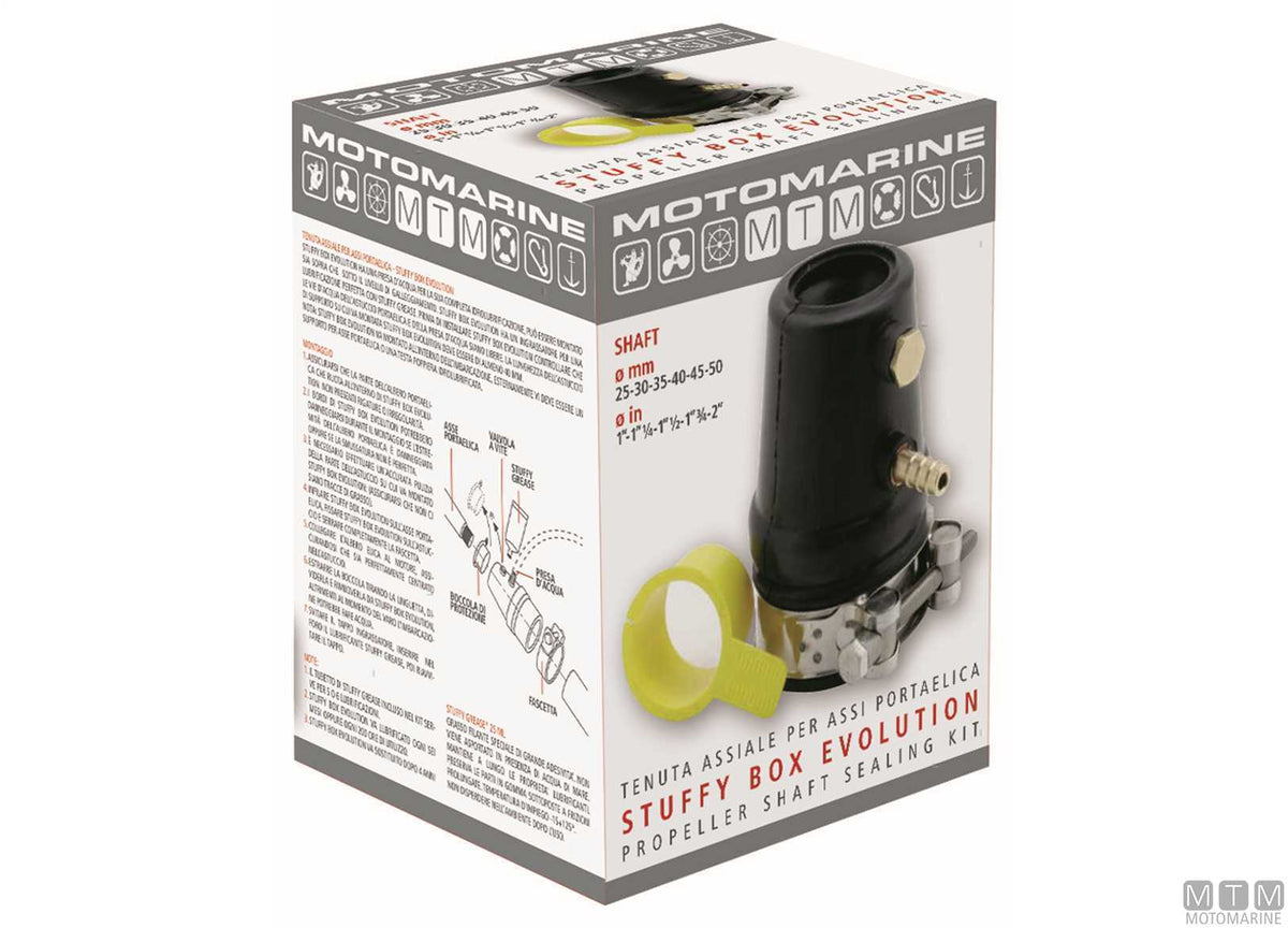 Evolution stuffing box for Ø1"1/4 propeller shaft - original photo Motomarine Srl