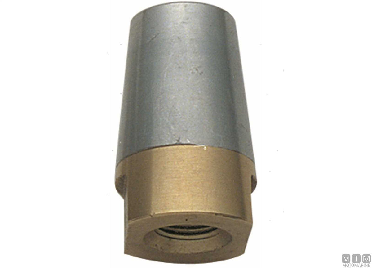 Shaft nose cone Ø40 mm with conical anode - original photo Motomarine Srl