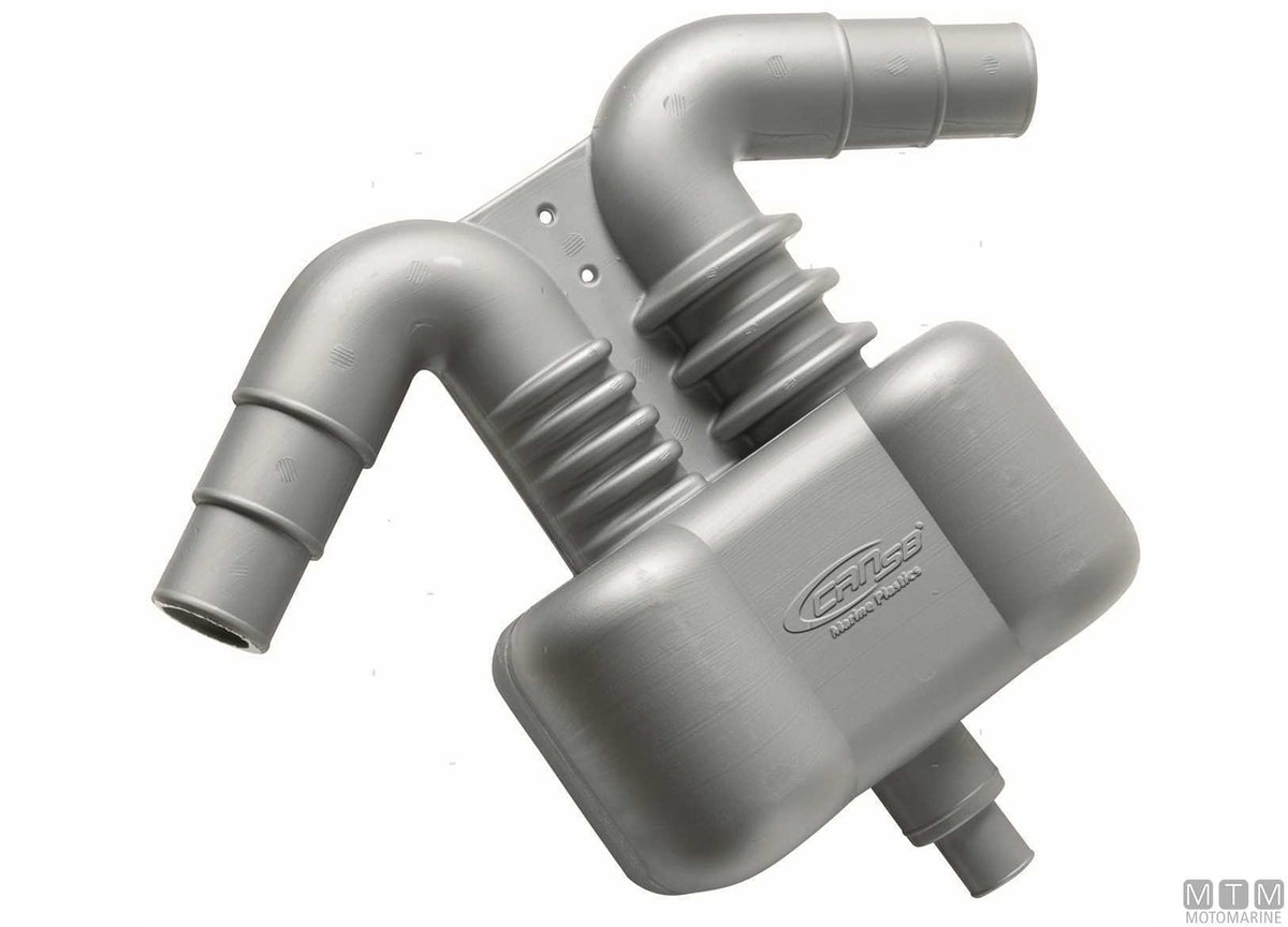 Water/exhaust separator muffler <18 kW - original photo Motomarine Srl