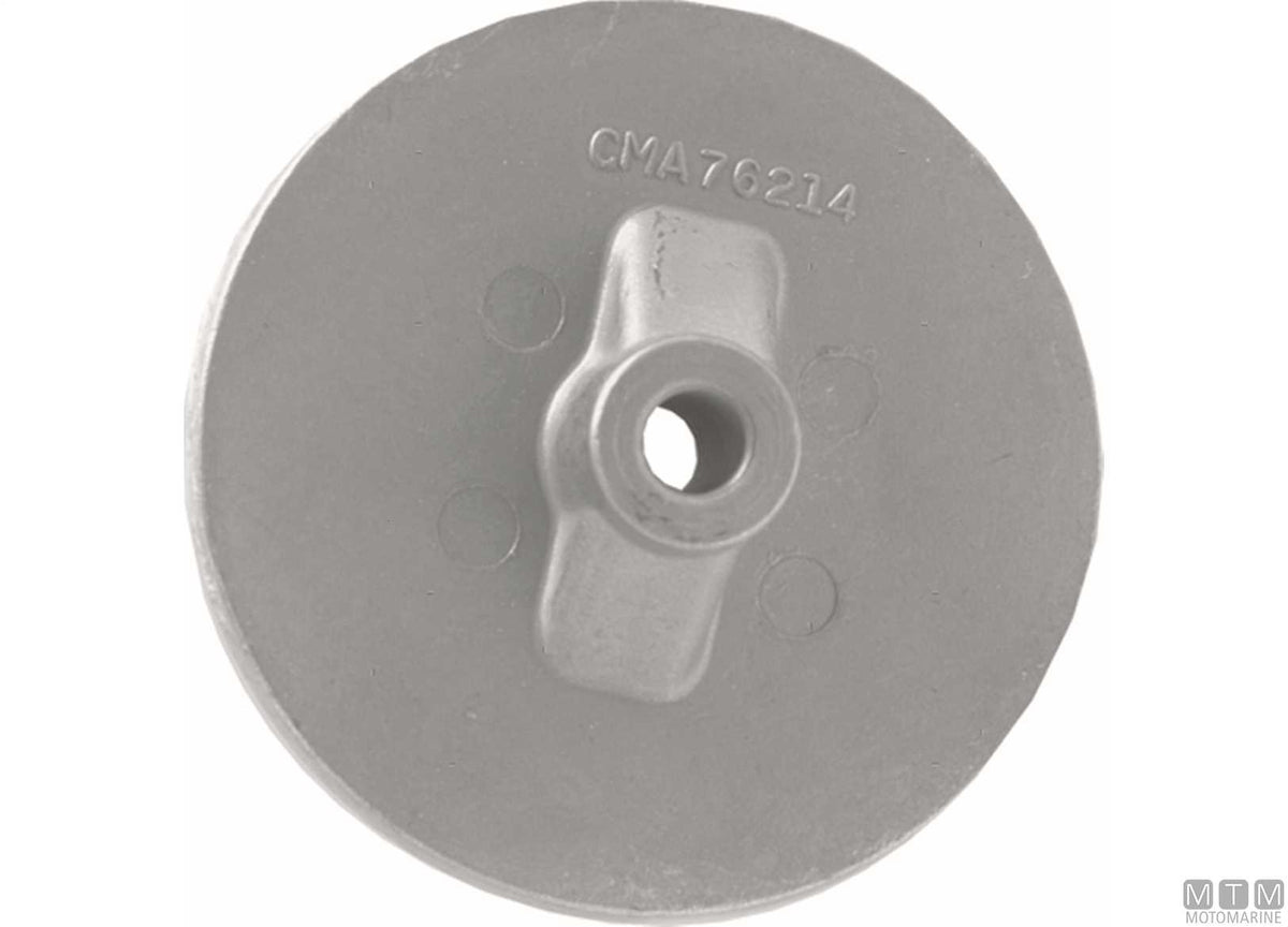 Plate anode for Mercury lower unit 35-300 HP in aluminium - original photo Motomarine Srl