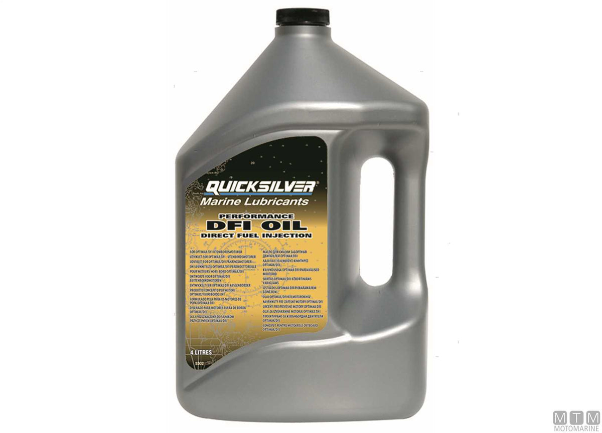 Quicksilver TC-W3 Premium Plus DFI 2-stroke oil 2x10 l - original photo Motomarine Srl