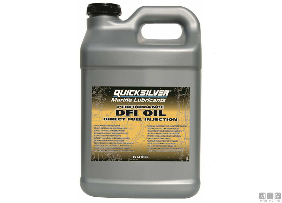 Quicksilver TC-W3 Premium Plus DFI 2-stroke oil 2x10 l - original photo Motomarine Srl