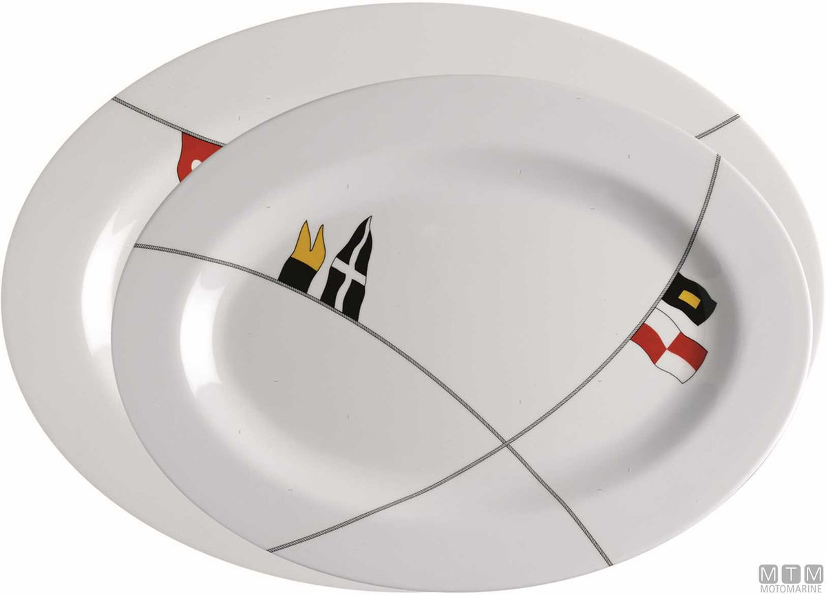 MB Regata serving plates set - original photo Motomarine Srl