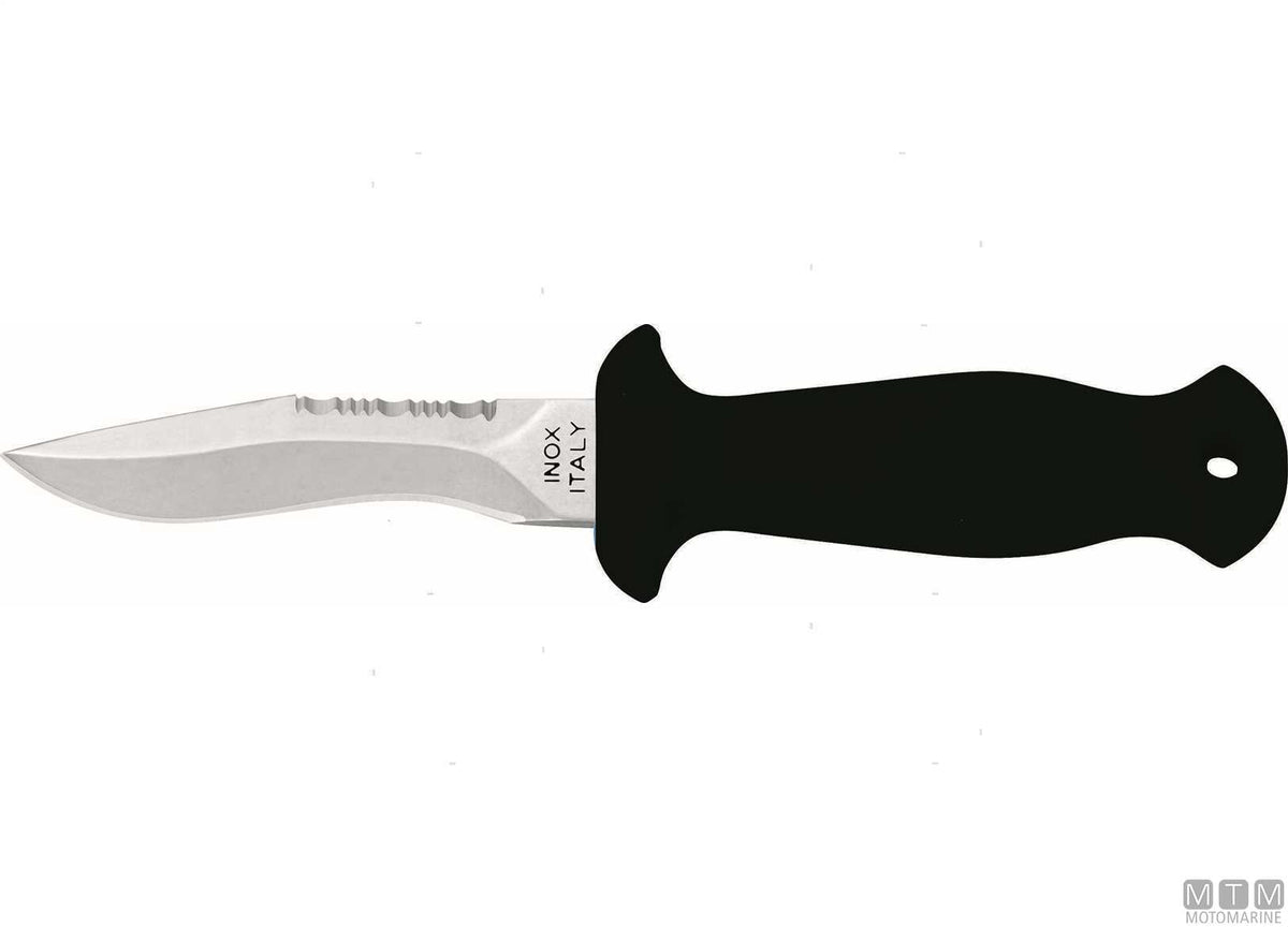 Mac Sub 9-N black knife, 9 cm blade - original photo Motomarine Srl