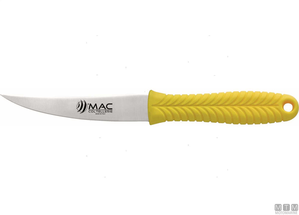 MAC 310-Y filleting knife yellow, 12 cm blade - original photo Motomarine Srl