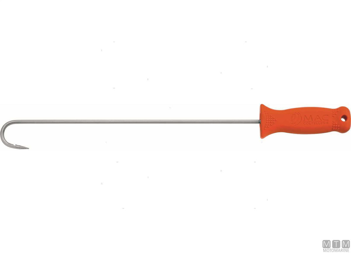 MAC P0354 stainless steel gaff hook, length 66 cm - original photo Motomarine Srl