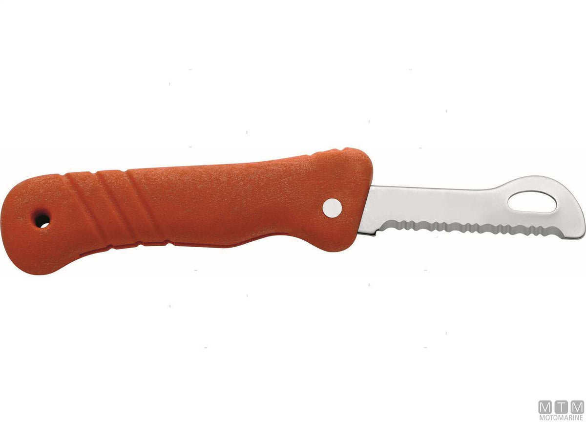 Mac Rescue B97-R red floating knife, 7 cm blade - original photo Motomarine Srl