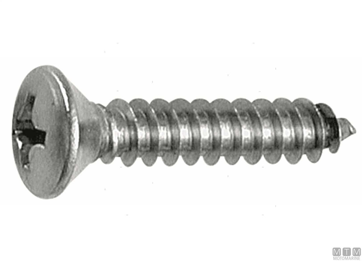 DIN7983 self-tapping screws, raised countersunk head, A2 stainless steel Ø4.2x25 mm, 100 pcs - original photo Motomarine Srl
