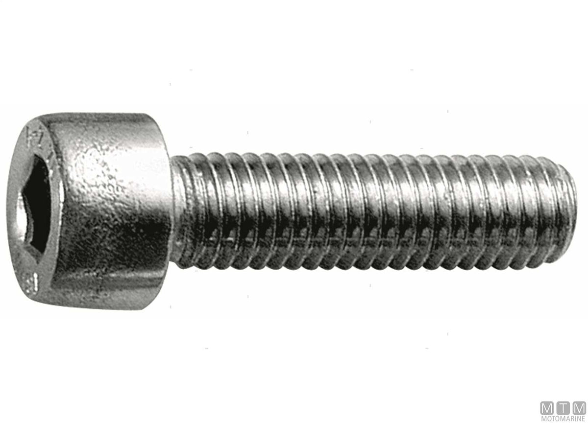 DIN 912 socket head cap screws, A2 stainless steel, M6x50, 50 pcs - original photo Motomarine Srl