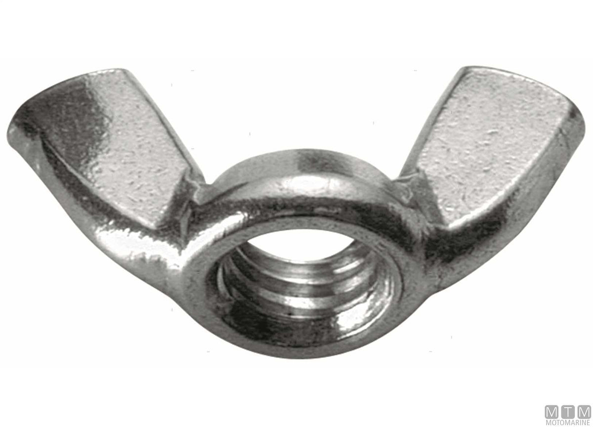 Wing nuts DIN315 stainless steel A2 M6, 50 pcs - original photo Motomarine Srl