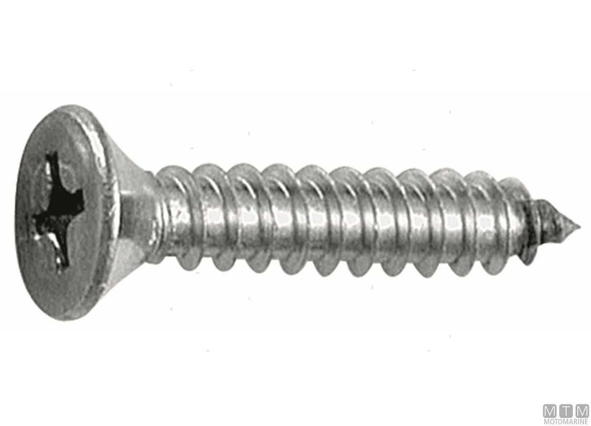 DIN7982 self-tapping screws countersunk head stainless A4 3.9x13 100 pcs - original photo Motomarine Srl