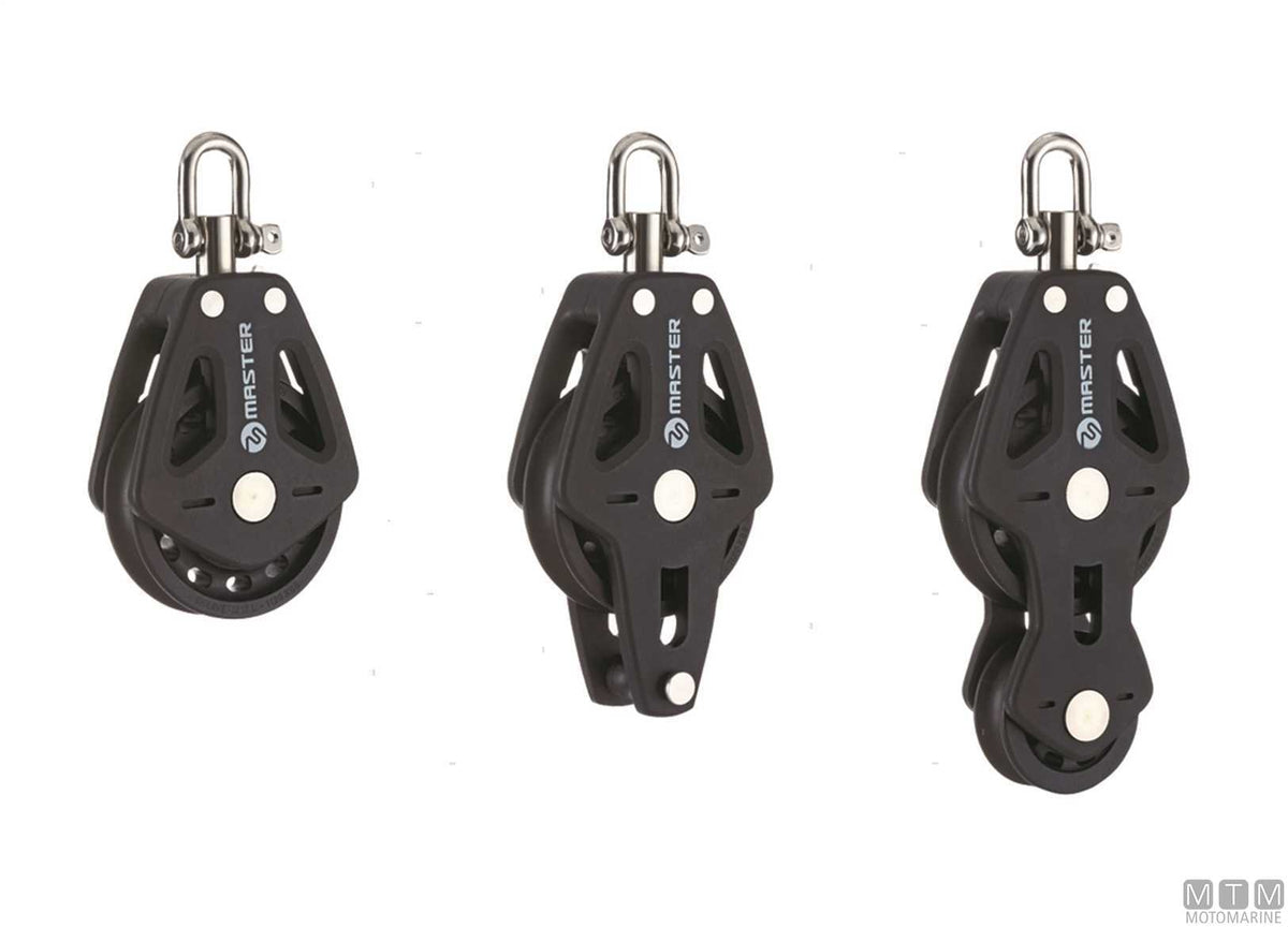 Master triple block, sheave Ø50 mm - original photo Motomarine Srl