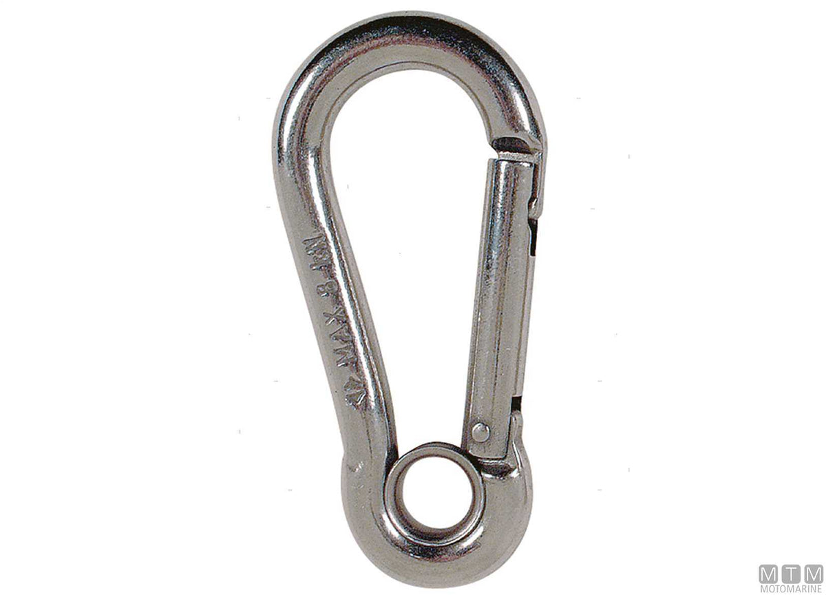 Kong Classic snap hook Ø5 mm with eye stainless steel 316 - original photo Motomarine Srl
