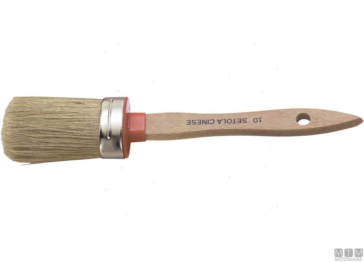 Oval brush natural bristle 35 mm - original photo Motomarine Srl