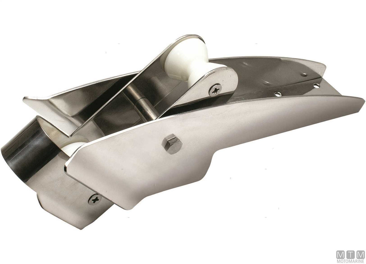 XL tilting chain bow roller 900 mm, stainless steel 316 - original photo Motomarine Srl