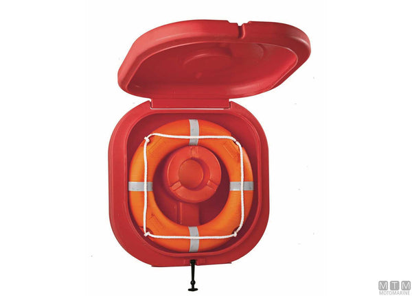 Contenedor cerrado en ABS para salvavidas anular <75 cm