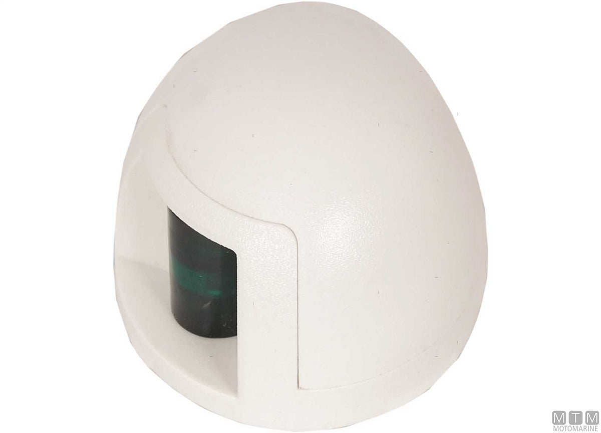 Green side navigation light LED Compact white 64x42 mm - original photo Motomarine Srl